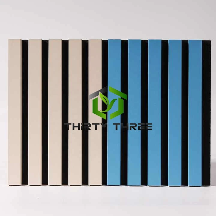 Eco-friendly 21mm/18mm PVC Film MDF With Polyester Fiber Acoustic Panel