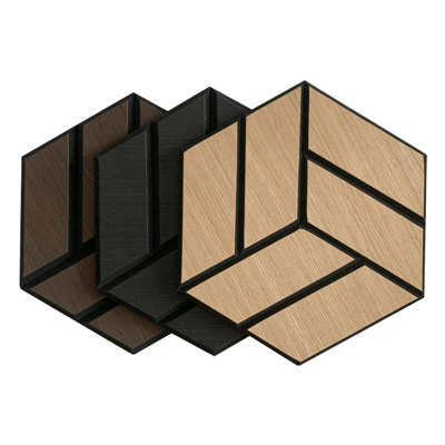Dřevěné Akupanel Polyesterové akustické panely